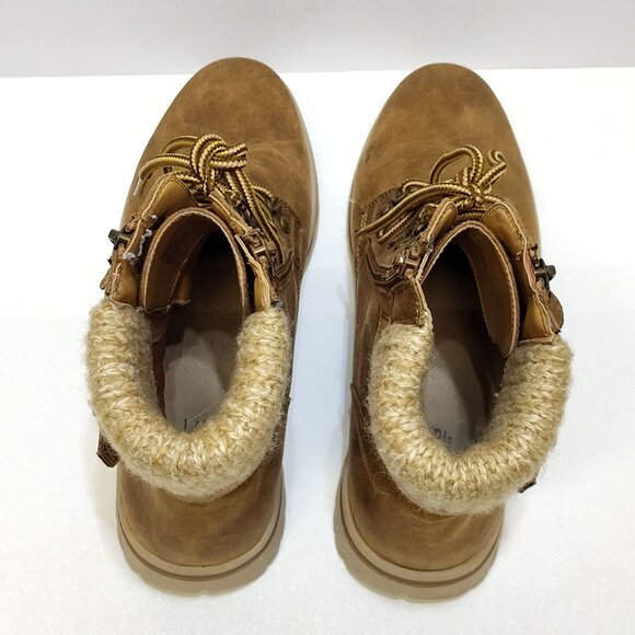 Cliffs White Mountain Ankle Boots Hearty Women's 10M Rustic Lace Up Side Zipper - Picture 6 of 12